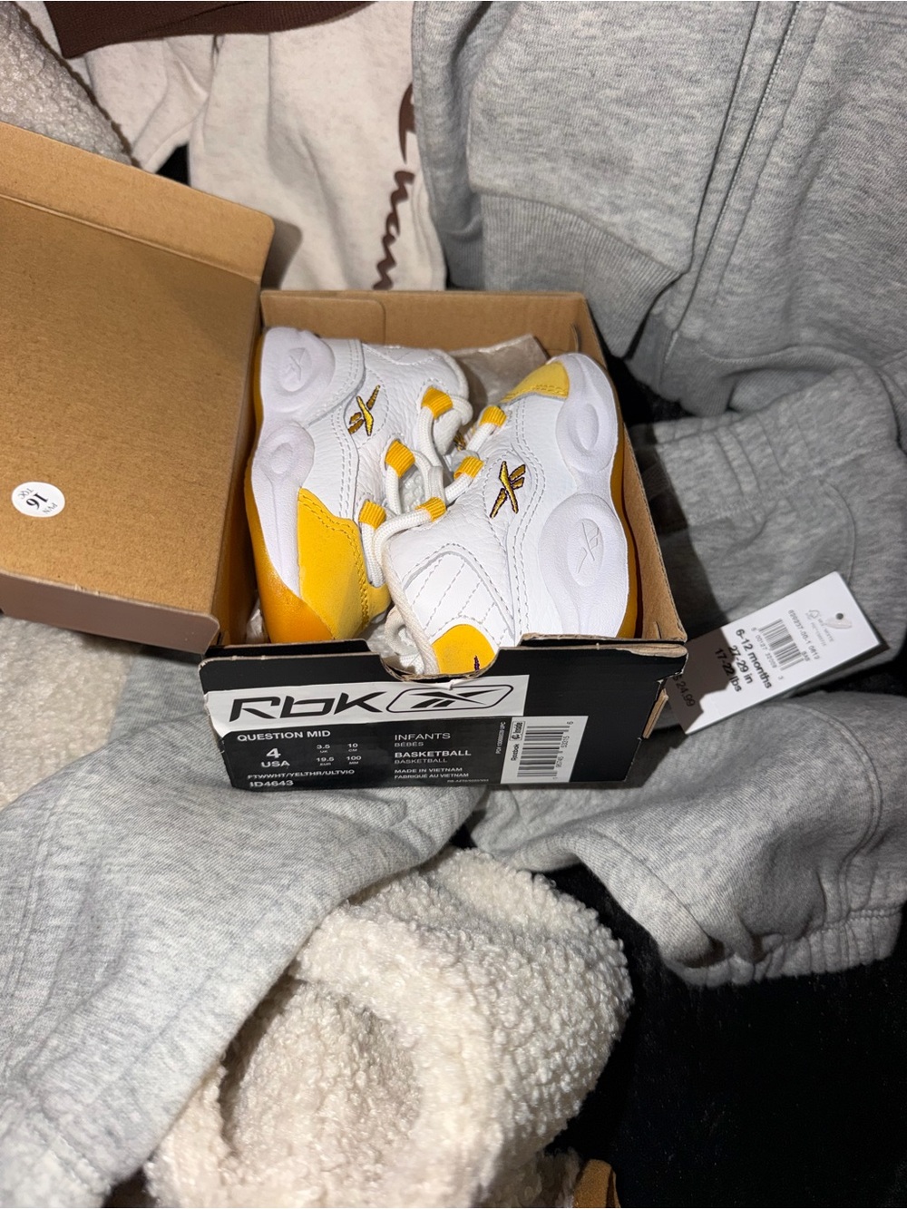 Reebok toddler questions